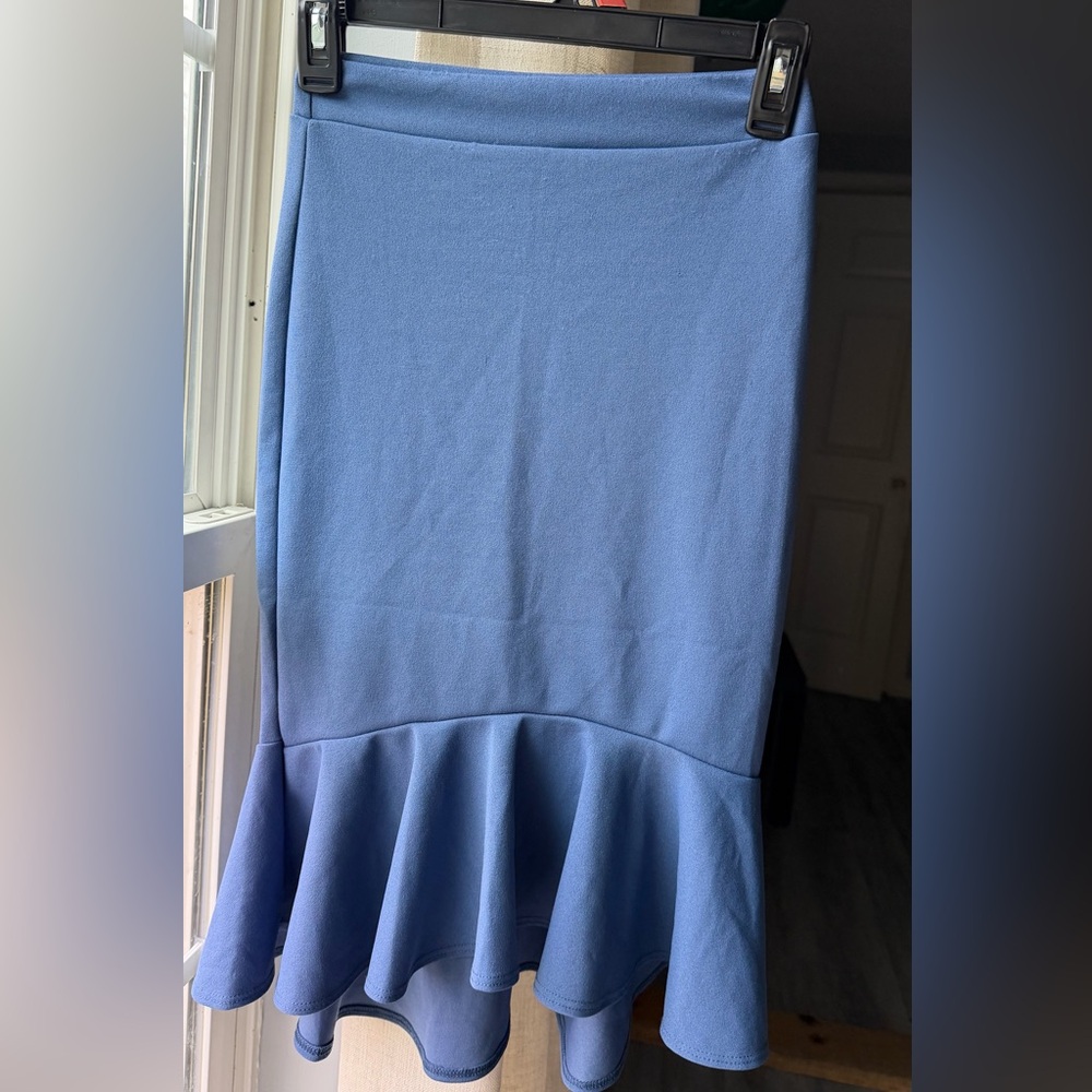 Chic Blue Women's Pencil Skirt